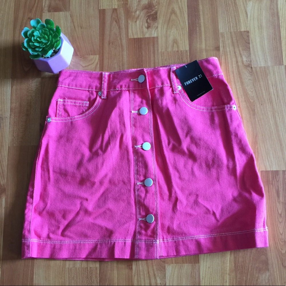 Forever 21 Pink Mini Skirt